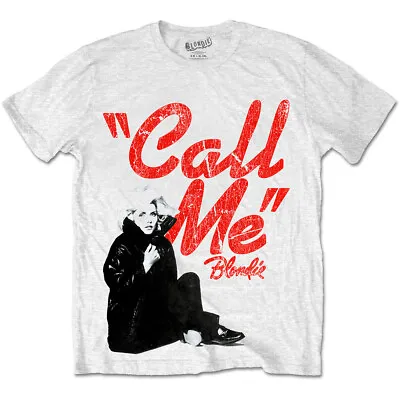Buy BLONDIE  Unisex T- Shirt -   Call Me - White  Cotton • 16.99£