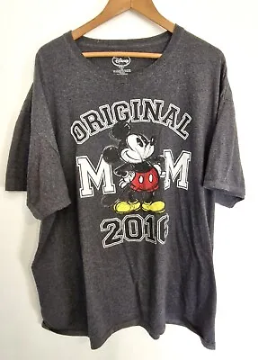 Buy 3XL Disney Official Walt Disney Merch Mickey Mouse Original MM 2016 Grey T Shirt • 11.99£