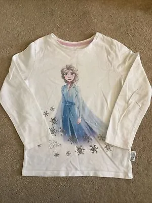 Buy Girls M&S Frozen Elsa T-Shirt, Age 6-7 Years, Good Used Condition • 2.99£
