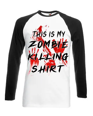 Buy This Is My Zombie Killing Shirt Tshirt Dead Apocalypse Halloween Walking L318 • 15.95£