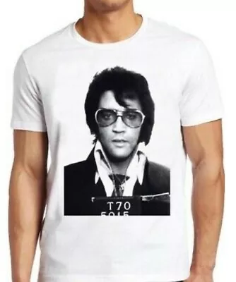 Buy Elvis T-Shirt Elvis Presley Police Mugshot King Rock N Roll Cool Gift Tee Vegas • 7.97£