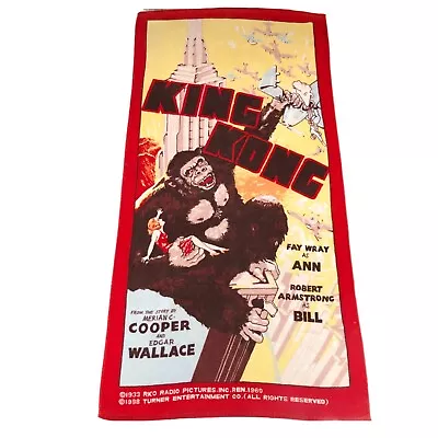Buy Vintage 80s King Kong Beach Towel Movie Poster Turner Entertainment 60 X 30 1988 • 39.78£