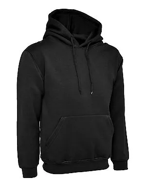 Buy Men's Hoodie Size XS To 6XL Plain Hooded Fleece Sweatshirt Premium • 14.99£