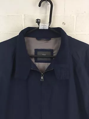 Buy Marks & Spencer Collection Dark Navy Full Zip Close Basic Jacket Size Large #CE • 5.04£