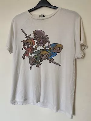 Buy Changes Nintendo Zelda T-shirt 2007 Size Large White Front Art Print Crew Neck • 19.99£