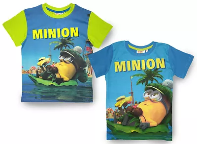 Buy Minions T Shirt Boys Girls Childs Kids Cotton • 9.99£