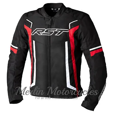 Buy RST Pilot Evo Textile Motorcycle Jacket - Black/Red/White - Next Day • 99.99£