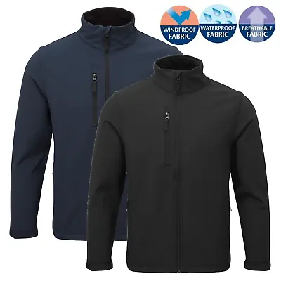 Buy Mens Fortress Soft Shell Fleece Lined Waterproof Windproof Outdoor Work Jacket • 20.95£