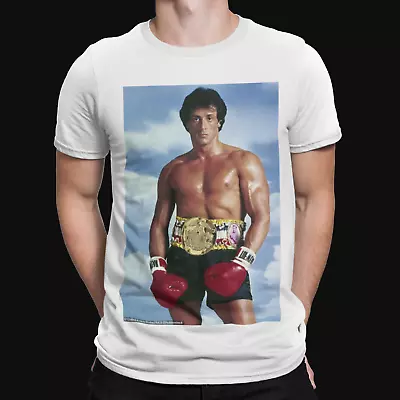 Buy Rocky Pose T-Shirt - Retro - Film - TV - Movie  -80s - Cool - Gift - Boxing • 8.39£