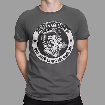 Buy Stray Cats T-Shirt Rockabilly Rock Heavy Band Retro Cult Concert Tee 70s Grey • 10.25£