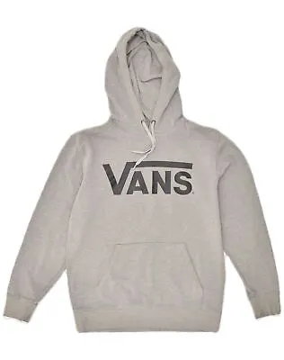 Buy VANS Mens Graphic Hoodie Jumper Small Grey Cotton YI09 • 14.61£