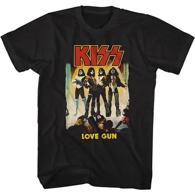 Buy Kiss Love Gun Album Cover Adult T Shirt Metal Music Band Merch • 41.76£