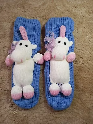 Buy Womens Free Size Unicorn Slipper/socks • 6.99£