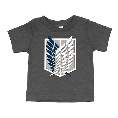 Buy Toddler Kids Tee Youth T-Shirt Gift Printed Anime Attack On Titan Survey Corps • 10.65£