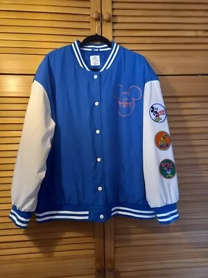 Buy Disney At Primark Mickey Mouse 100 Years Varsity Jacket Size L - Only Worn Once • 25£