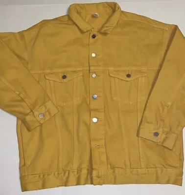 Buy & Denim Yellow Denim Jacket Juniors Size 10 Pre-owned • 19.28£