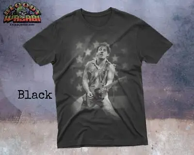 Buy Bruce Springsteen Dark Black Shirt - Bruce Springsteen Inspired Vintage Graphic  • 19.69£