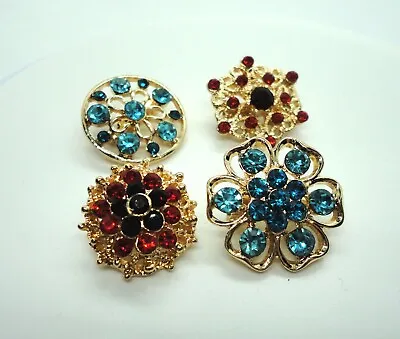 Buy Small Victorian Style Gothic Brooch Bundle Vampire Costume Jewellery Crystals 4 • 4.99£