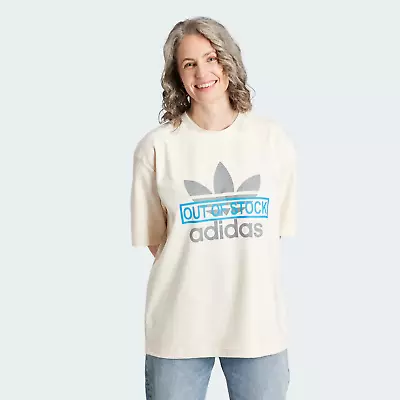 Buy Adidas Originals X Kseniaschnaider Women's Reprocessed Trefoil Tee Size S-M, NWT • 61.57£