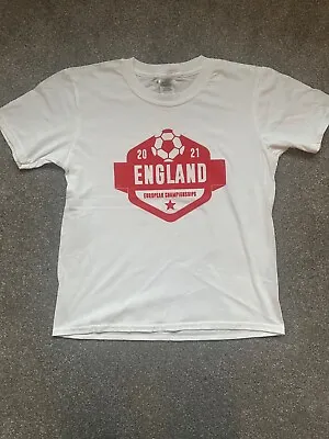 Buy Kids 2021 England European Championships Tshirt L Youth/Age 9-11 GOOD CONDITION • 3£