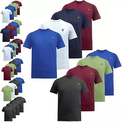 Buy Pack Of 4 Mens Lyle & Scott Crew Neck T-Shirt Short Sleeve Shirt Casual Top Tee  • 28.99£