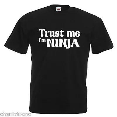 Buy Ninja Karate Adults Mens T Shirt 12 Colours Size S - 3XL • 9.49£