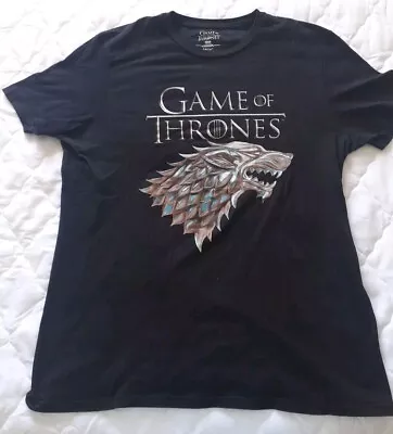 Buy Game Of Thrones Direwolf  Stark Mens T Shirt Size Xl Used Hbo Series, Celio • 3.50£