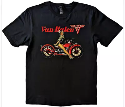 Buy Van Halen Pinup Motorcycle Official Merchandise T Shirt  • 14.99£