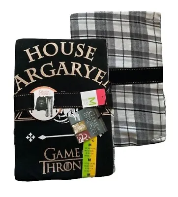 Buy Game Of Thrones House Targaryen Ladies Women Pyjamas Set Black Primark • 20.99£