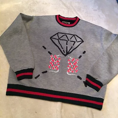 Buy Mens Jumper  Sweater Size L Unknown Destination Rare Snake Diamond Design Warm • 25£