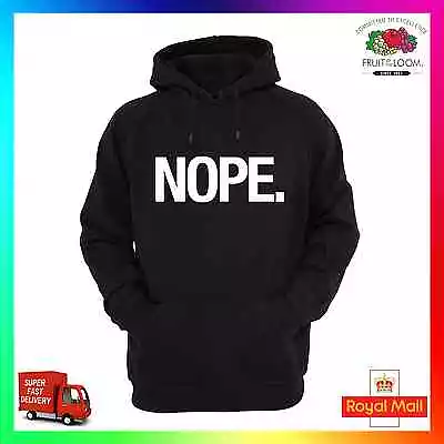 Buy Nope Hoodie Hoody Funny Unisex Tumblr Hipster Instagram Bae Meme Insta Swag  • 24.99£
