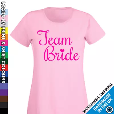 Buy  Ladies Hen Night Tshirt - Team Bride T Shirt Wedding Ring Sten - Girls Party • 7.99£