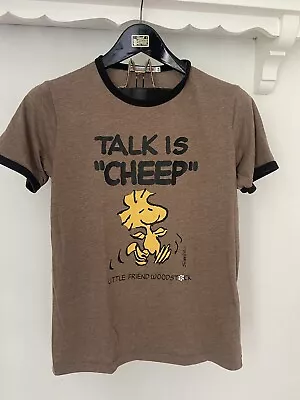 Buy Uniqlo Snoopy T Shirt Medium Woodstock Talk Is Cheep Unisex • 9.99£