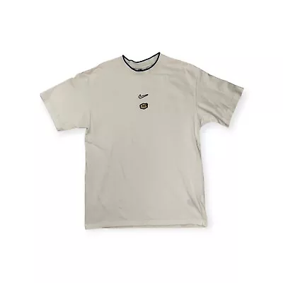 Buy Nike Sportswear Air Tuned Patch Woven T-Shirt - White FV0066-100 (Small) • 65£