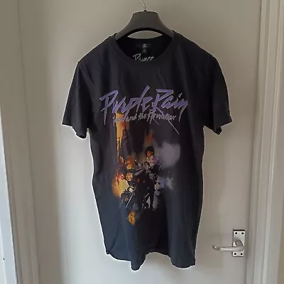 Buy Prince T-Shirt Purple Rain Album Band Official Size Medium Black • 12£
