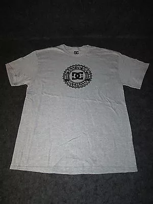 Buy Mens Genuine DC Casual Fashion Skate Bmx Tee T-Shirt S M L XL XXL Grey/blk DC35 • 9.99£