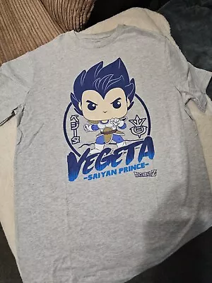 Buy Funko Tees Dragon Ball Z Vegeta Small T Shirt Grey • 0.99£