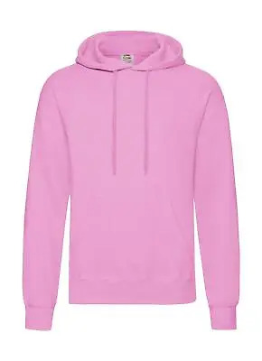 Buy Genuine FRUIT OF THE LOOM Classic Plain Hooded Sweatshirt Mens Hoodie • 16.49£