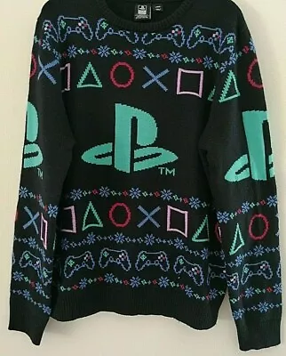 Buy Playstation Christmas Jumper Medium -hard To Find Official Licensed Product • 99.99£
