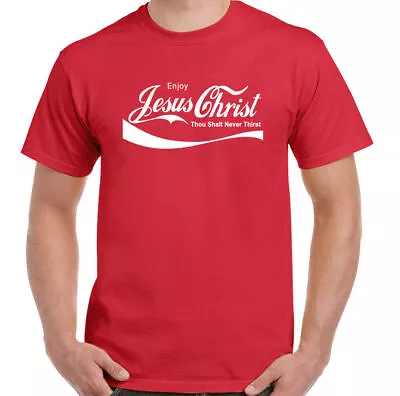 Buy Jesus T-Shirt Christian Christianity Mens Funny Religious God Bible Enjoy Top  • 10.94£