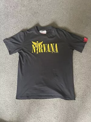 Buy Replay Tribute Nirvana Black Men’s T-shirt In Size XXL 24 Inch Pit To Pit • 15£