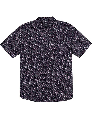Buy RVCA Bang On Short Sleeve T-Shirt In Moody Blue • 56£