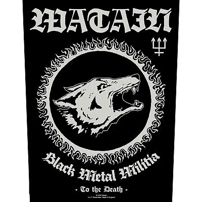 Buy Watain Black Metal Militia Back Patch Black Official Band Merch • 12.63£