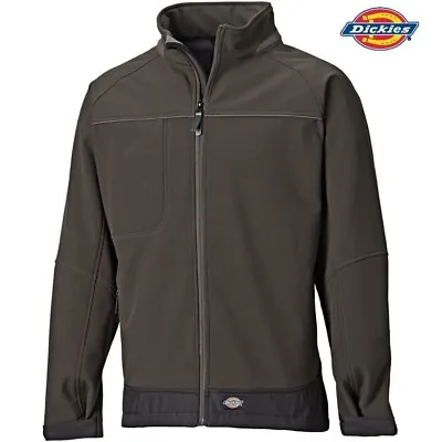 Buy Mens Softshell Waterproof Jacket BLACK FRIDAY Breathable Dickies Combrook  3-4XL • 19.95£