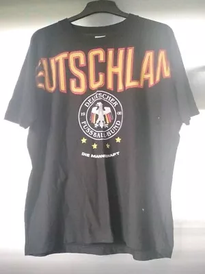 Buy Deutschland T-shirt Die Mannschaft L/XL BLACK SHIRT German Football.  • 20£
