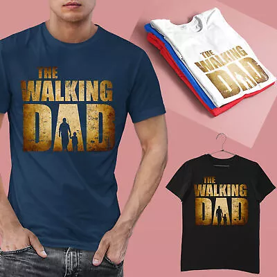 Buy The Walking Dad Parody Father Son Fathers Day Mens T-Shirt #P1#OR • 9.99£