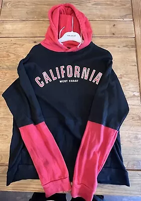 Buy Shein Mens Black And Red  Polyester Pullover Hoodie Size M • 5£