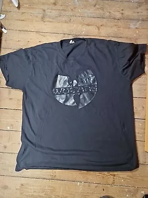 Buy Wu-Tang Clan T Shirt Size 2xl Black Logo Black • 12£