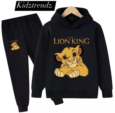 Buy Summer Kids Boys Girls Lion King Simba Tracksuit Pullover Hoodie Tops New • 13.99£