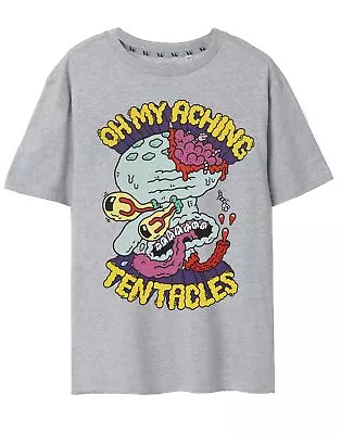 Buy SpongeBob SquarePants Grey Short Sleeved T-Shirt (Mens) • 16.99£